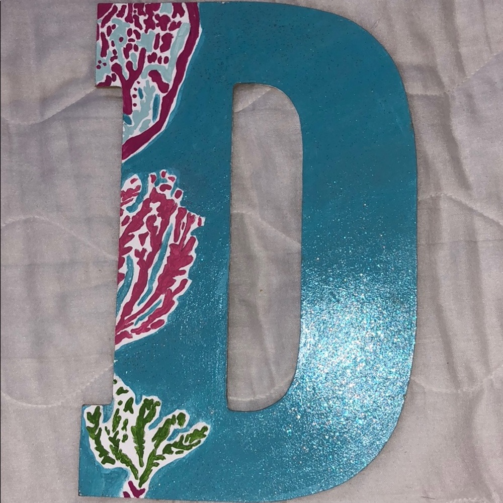 Lilly Pulitzer Print D Letter